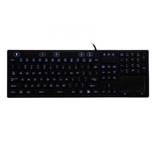 IP68 waterproof backlight medical & industrial silicone keyboard with ...