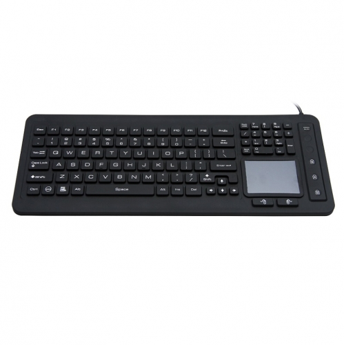 IP68 waterproof medical & industrial silicone keyboard with integrated ...